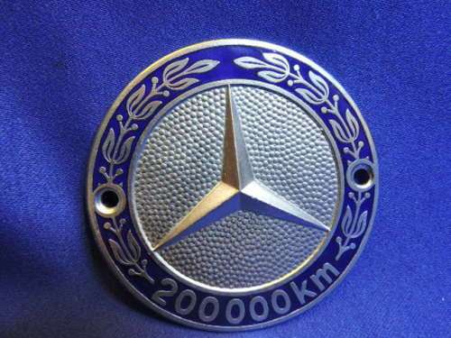 Mercedes Benz 200000km Plakette Original Autoplakette badge, plaque